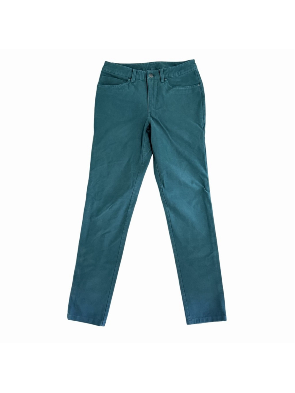 Lululemon ABC Slim-Fit 5-Pocket Pant Teal Utilitech Chino Trousers Mens Size 28